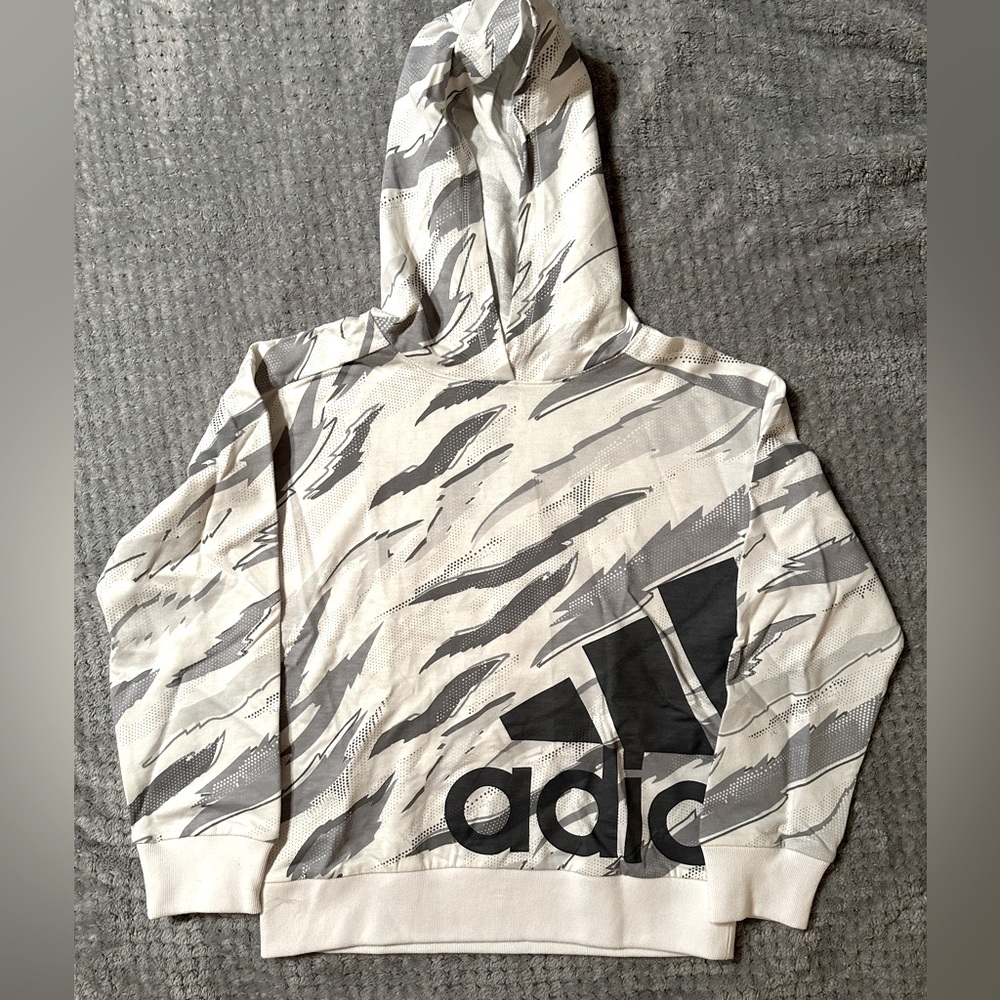 Youth Boys Lightweight Adidas Long Sleeve Hoodie